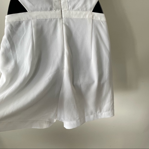 White Romper with Faux Bustier - Picture 3 of 7